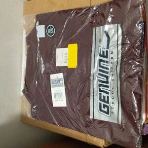 3/$25.00 Genuine school uniform girls short sleeve polo shirt BURGUNDY